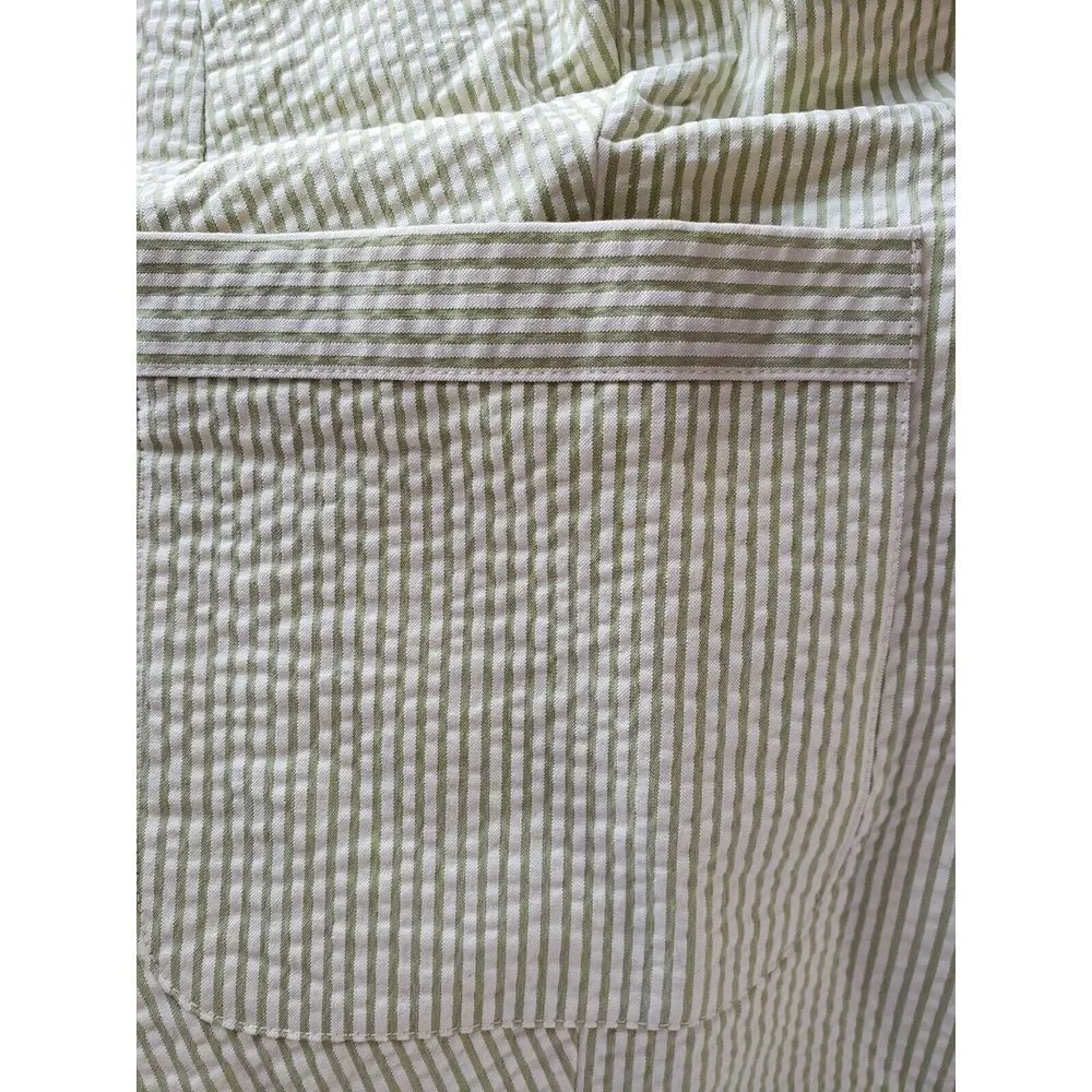 NWOT‎ LizClaiborne women 2pcs park green stripe jacket 3X w/Capris   28W
